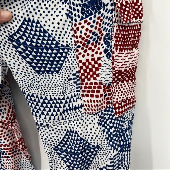 ANTHROPOLOGIE Hei Hei Blue & Red Printed Nouveau Harem Jogger Pants - Picture 10 of 15